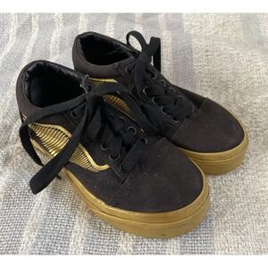 Vans x Harry Potter Golden Snitch Toddler Sneakers Black Size 11– Rare Edition
